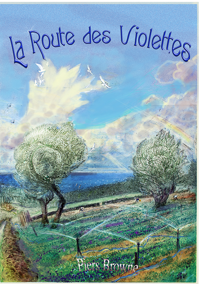 digital version for new inner title  based on Olives in a violet field